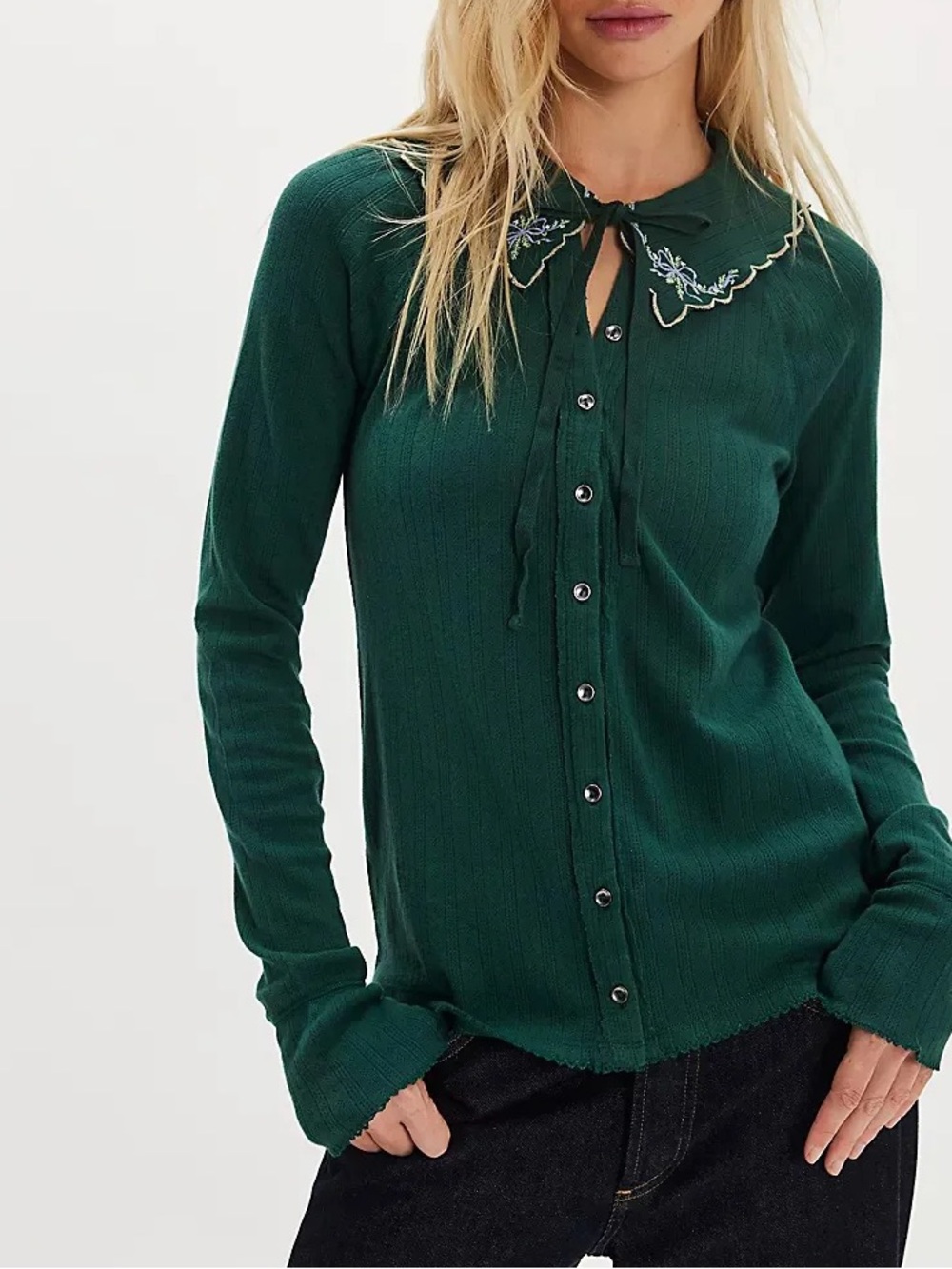 EUC Free People Juniper Cardi Top